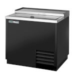 True TD-36-12-HC - Bottle Cooler, flat top, (11cs) 12 oz. bottles, (1) lid, black exterior